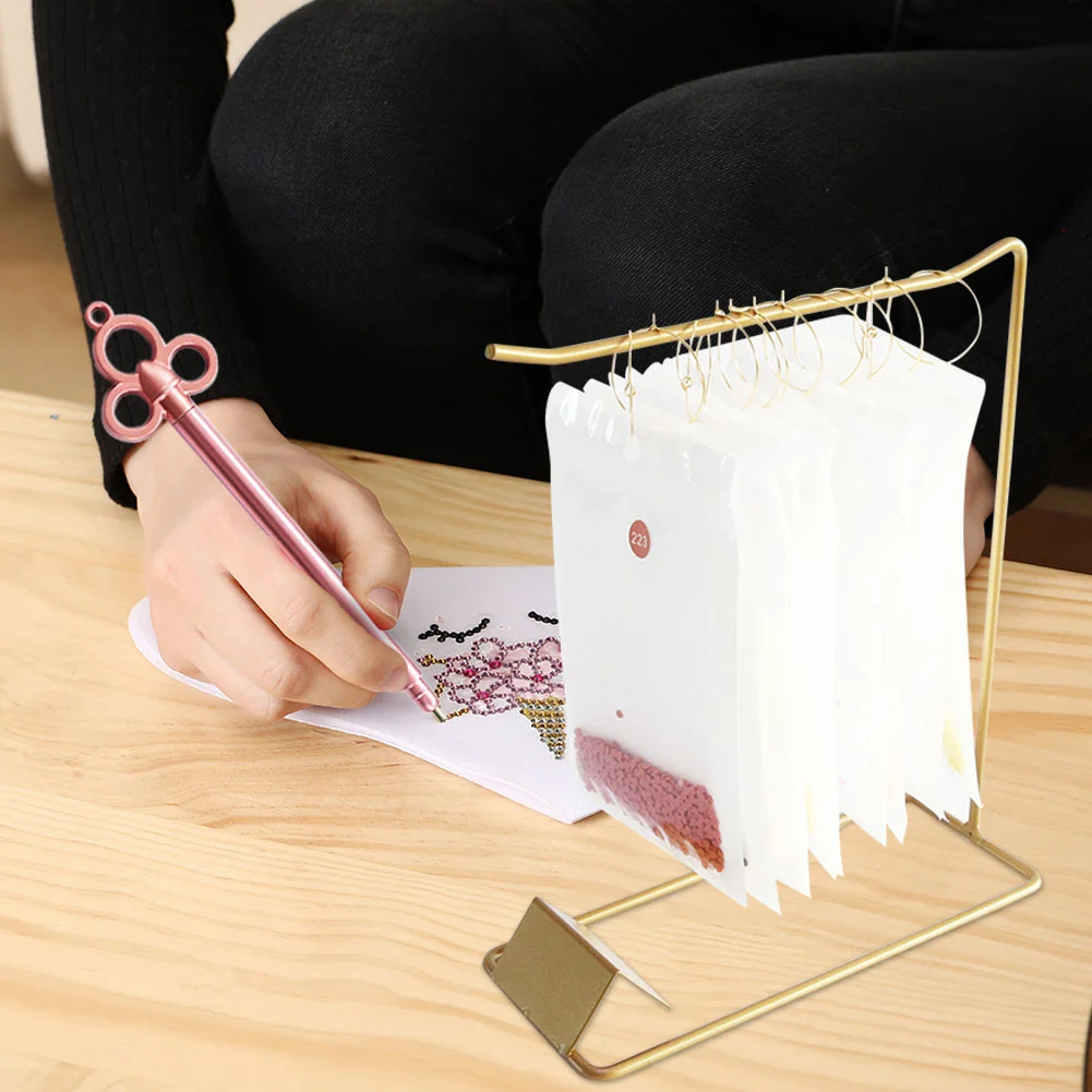 DIY Hang-up Ring Diamond Storage Rack Accessories Sets (30pcs Gold Ring)