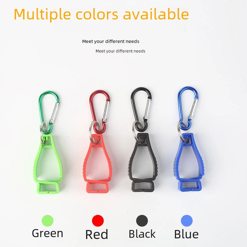 Glove Clip Labor Protection Multi-function Fastener Hook Outdoor Work Clip Anti-loss Buckle Gloveclip Black