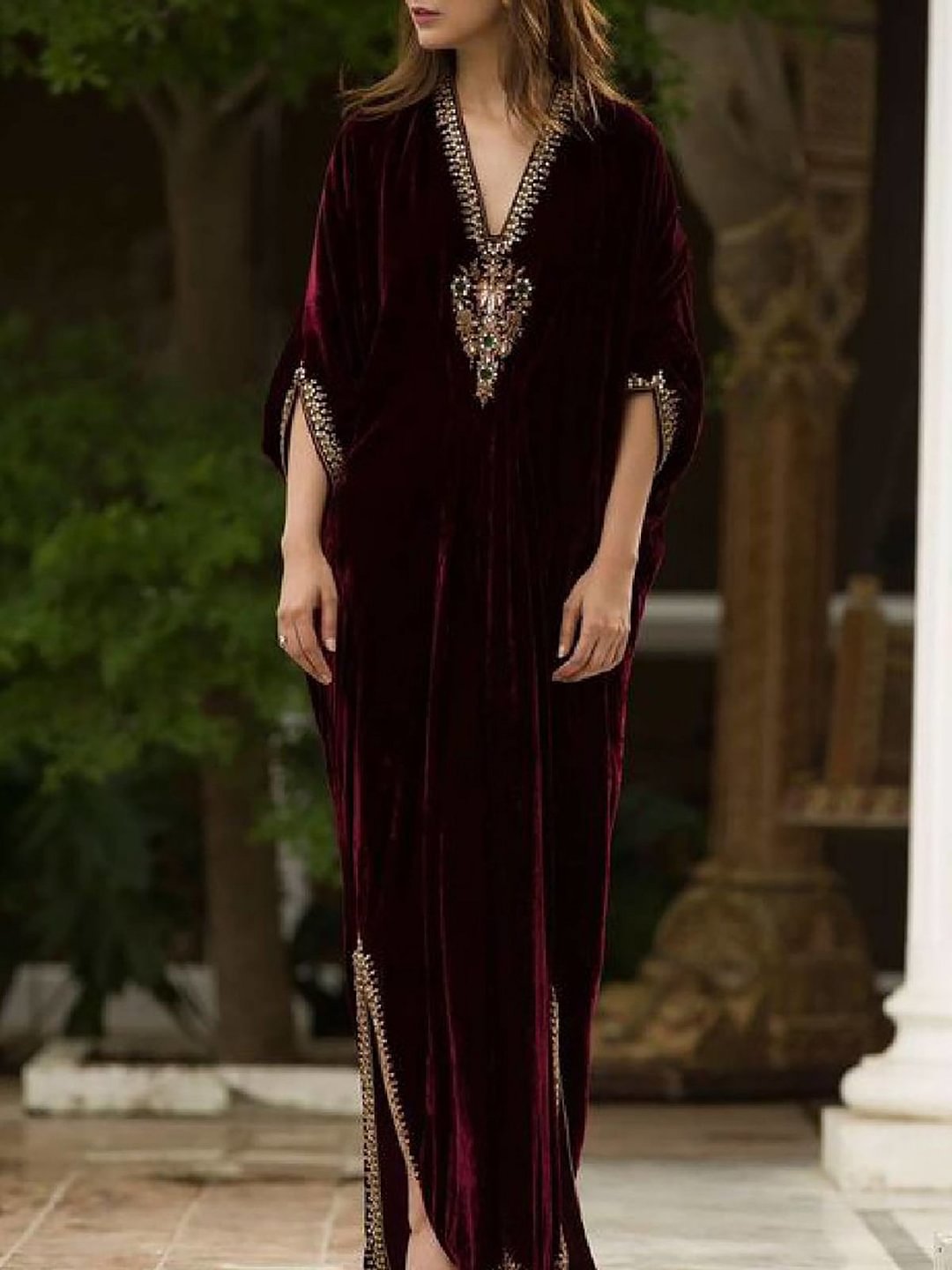 women's velvet maxi dresses