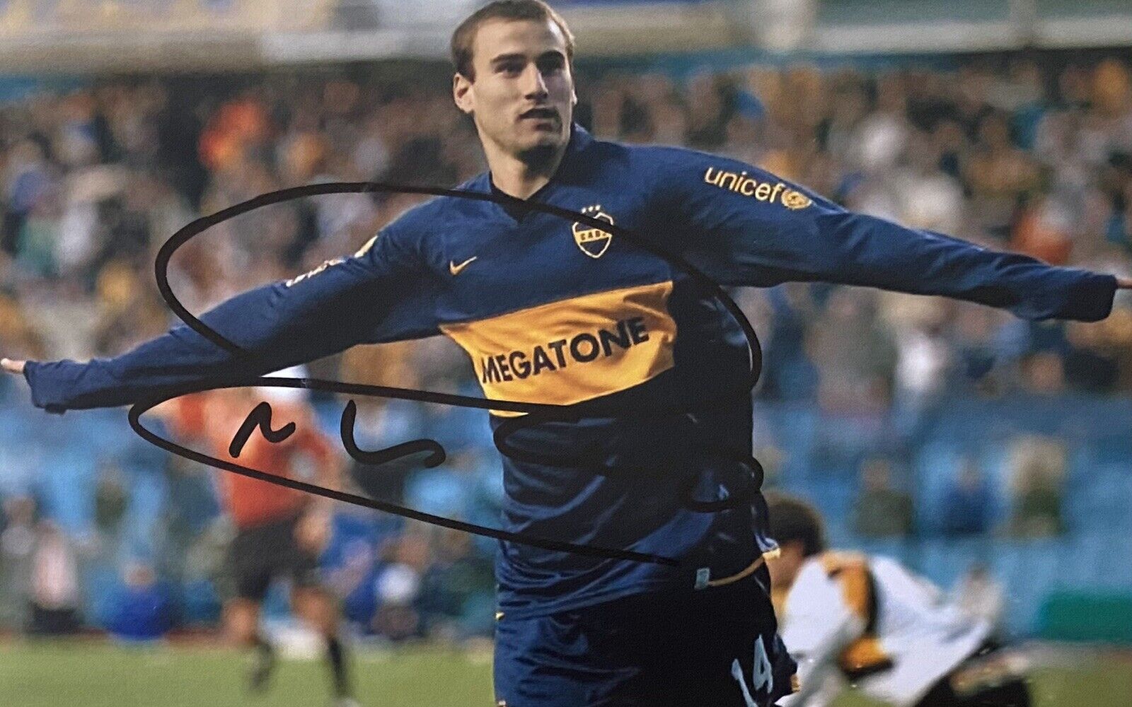 Rodrigo Palacio Hand Signed Boca Juniors 6X4 Photo Poster painting, See Proof