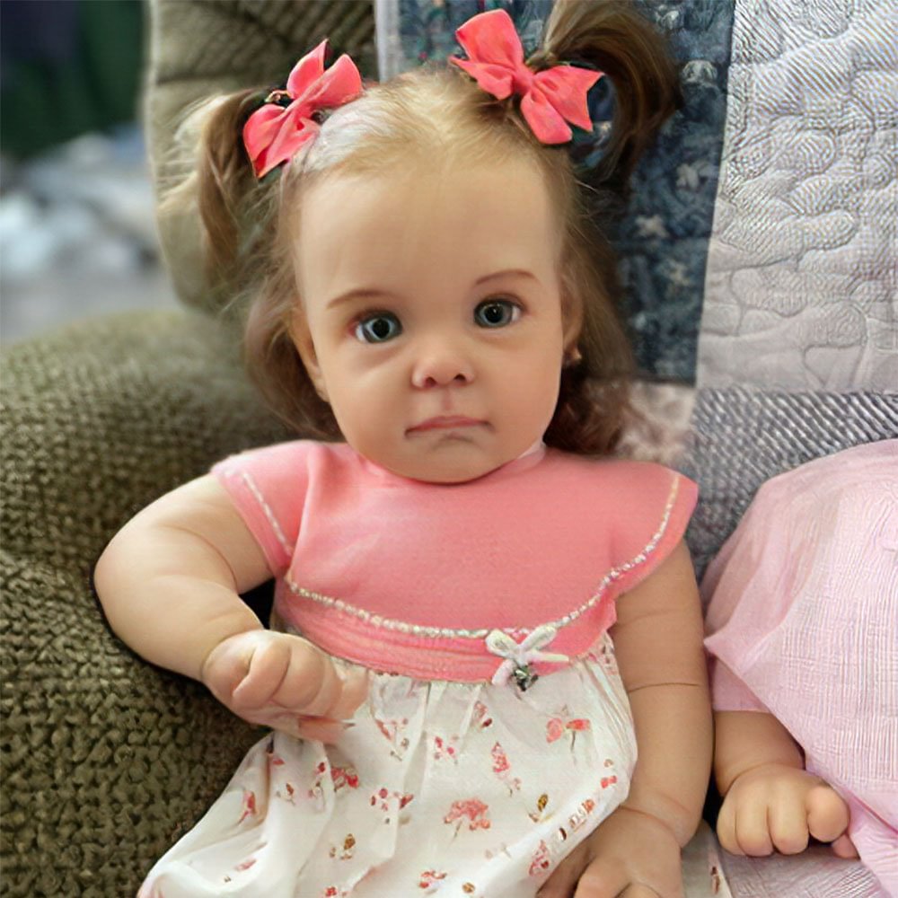 Real Life Baby Doll, 17" or 22" Lifelike Reborn Awake Toddlers Girl Innocent & Lovely Baby Zama