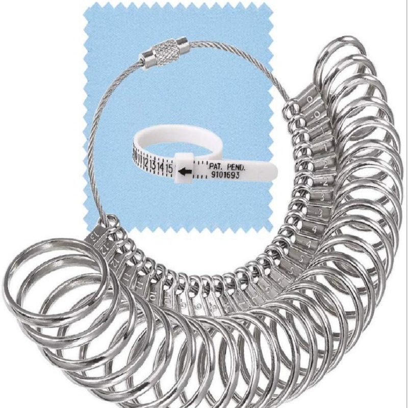 

Ring Sizer Gauge Set with Ring Sizer Belt Metal Finger Measurement, 501 Original