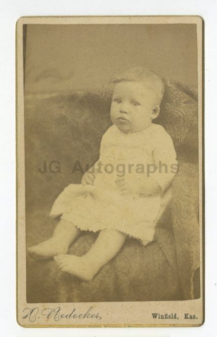 19th Century Children - 19th Century Carte-de-visite Photo Poster paintinggraph - Winfield, KS