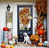 🎃Fall Halloween 49% OFF🔥Scarecrow Fall Wreath for Front Door-mysite-Adracos