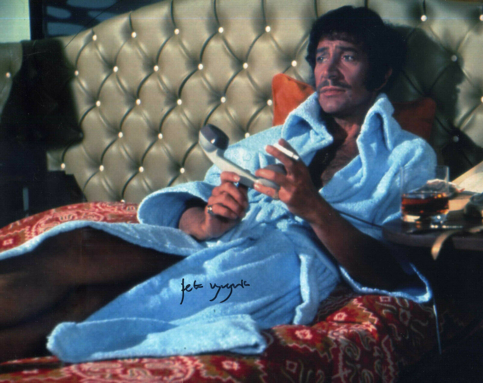 PETER WYNGARDE Signed Photo Poster paintinggraph - Film & TV Star - JASON KING - preprint