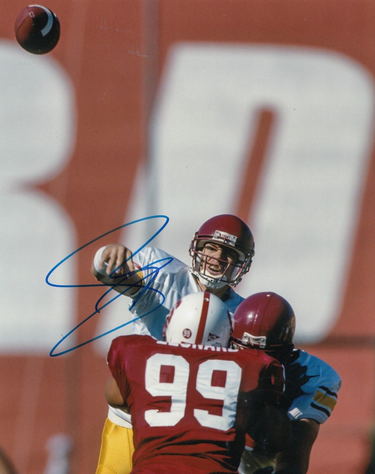 CARSON PALMER signed *USC TROJANS* 8X10 Photo Poster painting (ARIZONA CARDINALS) W/COA #2