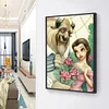 >SALE<Full Drill Diamond Painting DIY Beauty Beast 5D Rhinestone Picture (FC002)