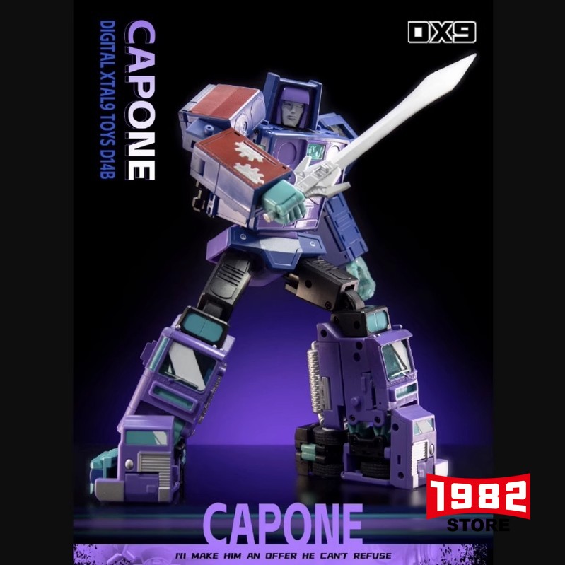 DX9 D14B G2 CAPONE Motormaster - Menasor Transformers Action Figure | 3rd Party Premium Collectible, Movie-Inspired Model for Kids & Adult Fans