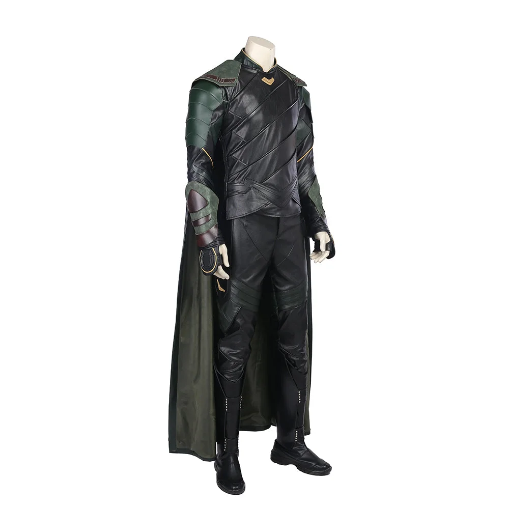 Marvel Thor 3 Ragnarok Loki Cosplay Costume - No Boots