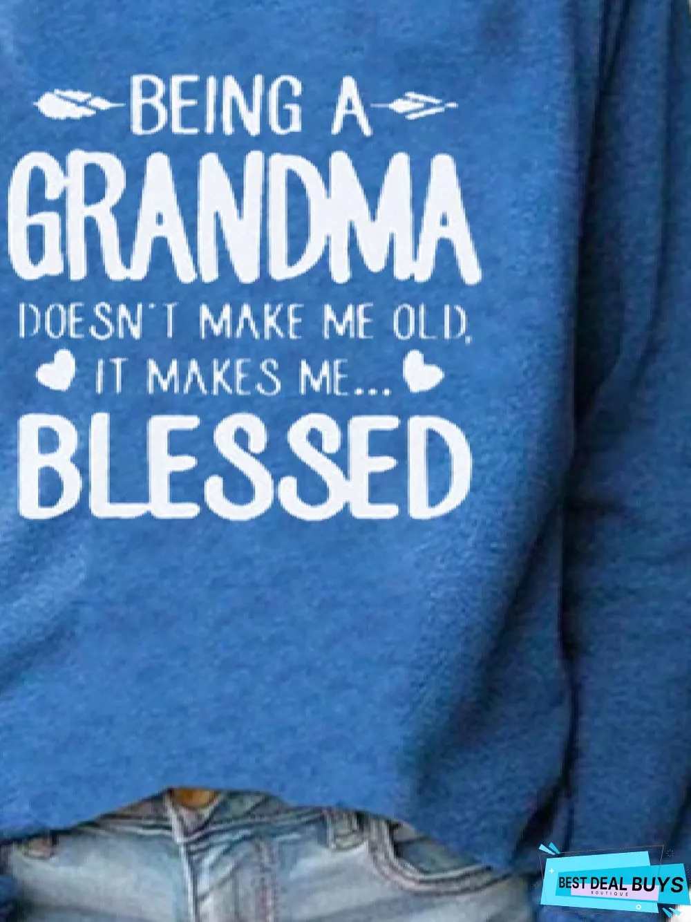 Casual Crew Neck Text Letters Long Sleeve Sweatshirt