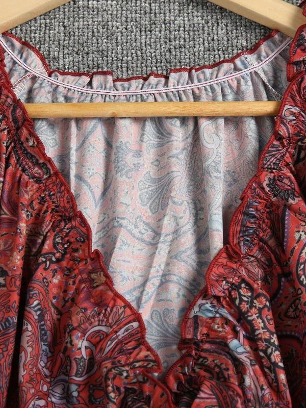 Stop and Stare Paisley Print Maxi Dress