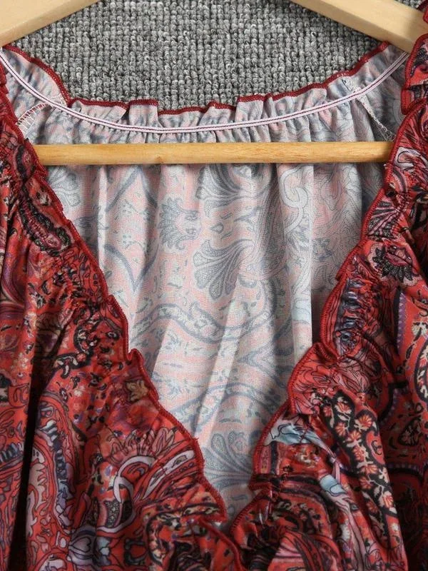 Stop and Stare Paisley Print Maxi Dress