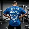 Oversize 'HARD WORK & GOD'S WORK' Tee by Inlyline