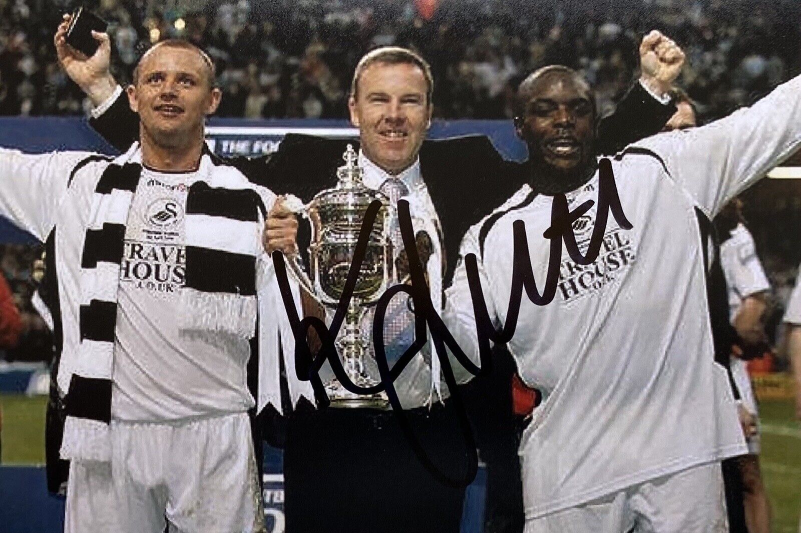 Kenny Jackett Genuine Hand Signed Swansea City 6X4 Photo Poster painting