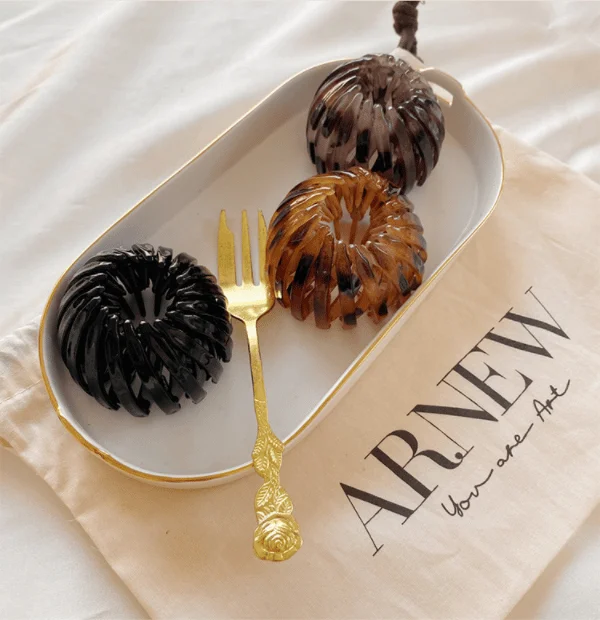 Lazy Bird's Nest Plate Hairpin