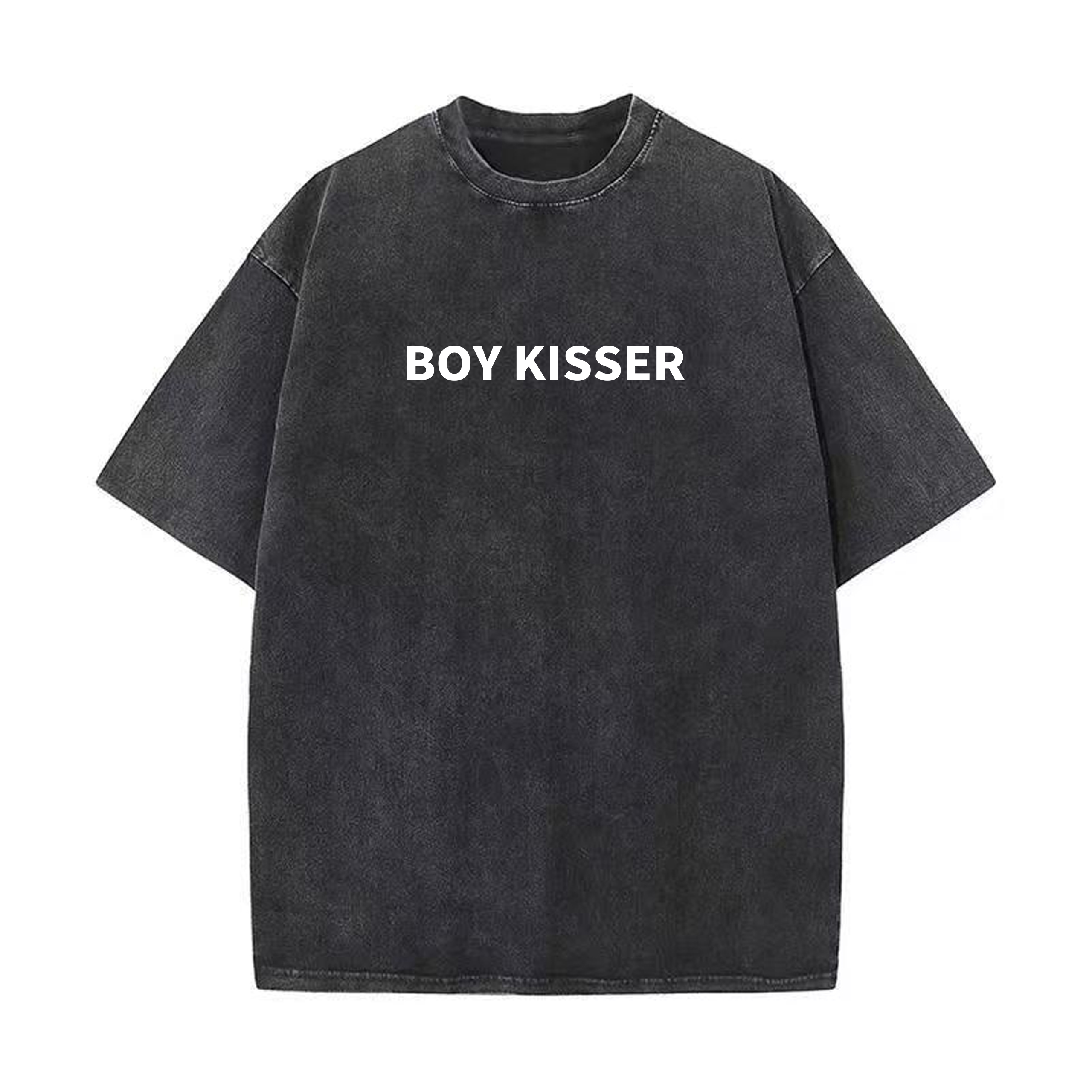 Boy Kisser LGBTQ+ Pride Washed Cotton Vintage Men's T-shirt