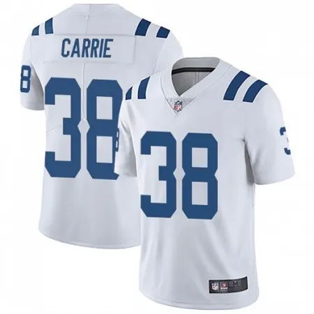 Men's Indianapolis Colts #38 T.J. Carrie White Vapor Untouchable Limited Stitched Jersey