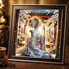 5D DIY Diamond Art Painting Kit Partial Drill(Sakura Pavilion Beauty)