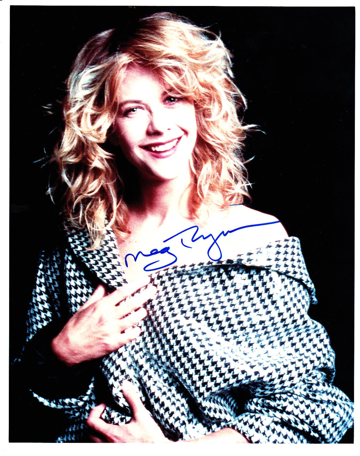 MEG RYAN SIGNED 8X10 COLOR PUBLICITY PRESS Photo Poster painting JACKET