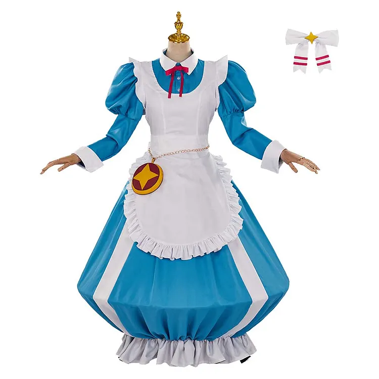 Gushing over Magical Girls 2024 Morino Korisu Blue Maid Dress Outfits Cosplay Costume Halloween Carnival Suit