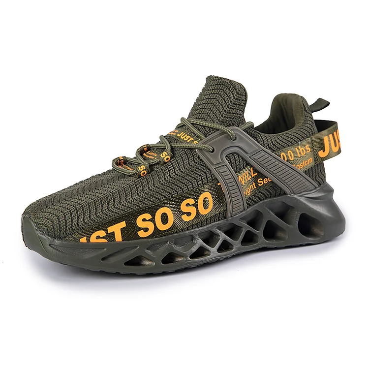 Metelo Men's Relieve Foot Pain Cushioning Walking Shoes - Army Green