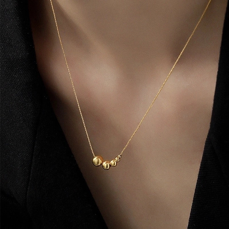 Sweet Minimalist Geometric 304 Stainless Steel 18K Gold Plated Necklace