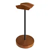 Headphone Stand with Solid Wooden Base Desktop Gaming Earphone Holder Anti-Slip for Organizing All Headphones Accessories