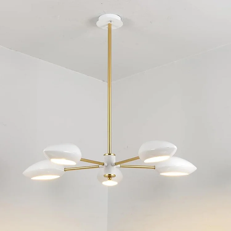 Black Gold Sputnik Chandelier 4 Lights - Appledas
