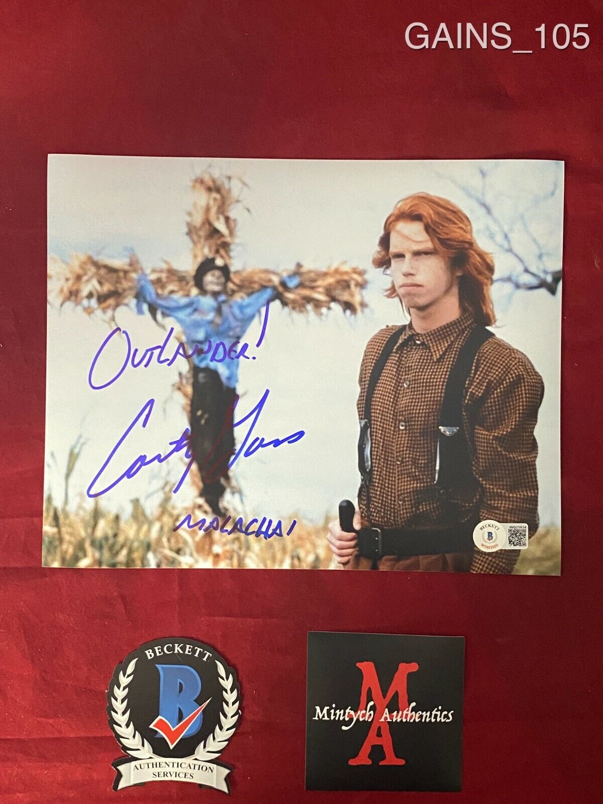 COURTNEY GAINS AUTOGRAPHED SIGNED 8x10 Photo Poster painting! CHILDREN OF THE CORN! BECKETT!