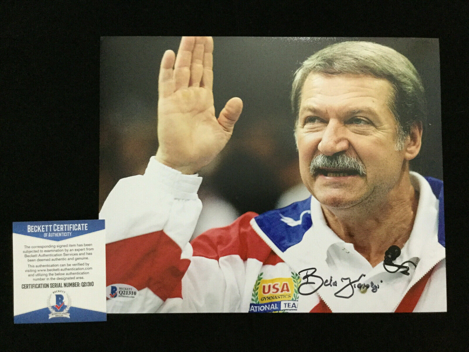 Bela Karolyi signed USA Gymnastics 8x10 Photo Poster painting BAS