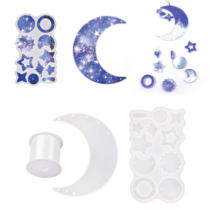 Moon Star Windbell Resin Mold