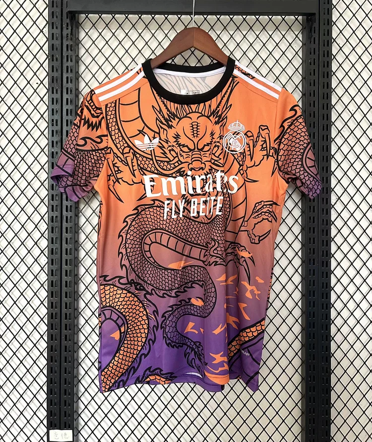 2025-26 Real Madrid Dragon Orange Special Edition - Jersey - Fan Edition