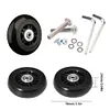 1 Pair Rubber Casters Mute Trolley Case Wheels Deluxe Repair Tool (54*18mm)