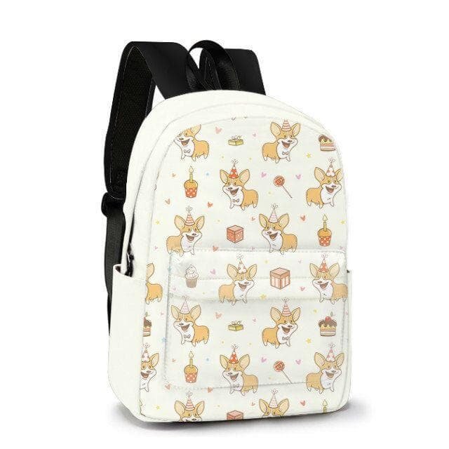 Happy Corgi Custom Made Backpack SP179587