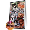 Hunde 5d DIY Runde Vollbohrer Dimond Gemälde Kit für Zuhause Wanddekoration 40x60cm