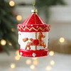 Cute Christmas Tree Red White Hanging Decors