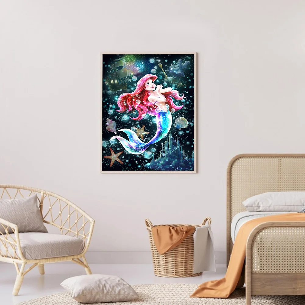 Diamond Painting - Full Round Drill - Ariel Princess(30*40cm)