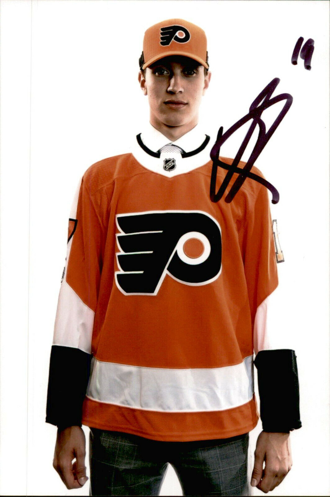 Isaac Ratcliffe SIGNED 4x6 Photo Poster painting PHILADELPHIA FLYERS #2