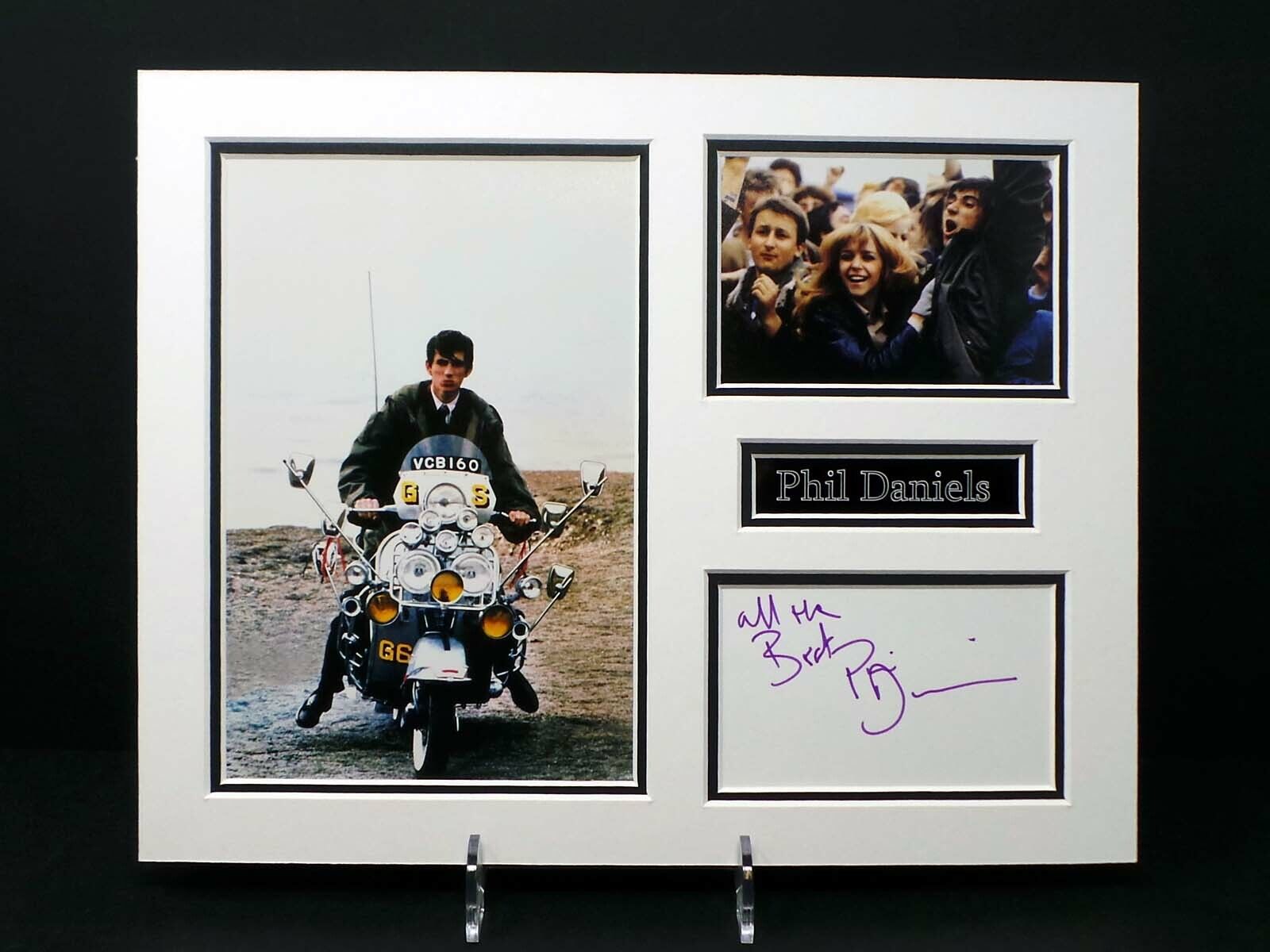 Phil DANIELS Jimmy Quadrophenia Signed Mounted MODS Photo Poster painting Display AFTAL RD COA