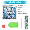 Diamond Painting-DIY Crystal Rhinestone Snowy Wolf