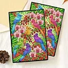 Flower Birds 5D DIY Diamond Art Painting Notebook Kit 50 Pages A5 Rhinestone Art Painting Notebook Kit for Adults Beginners Holiday Birthday Gift