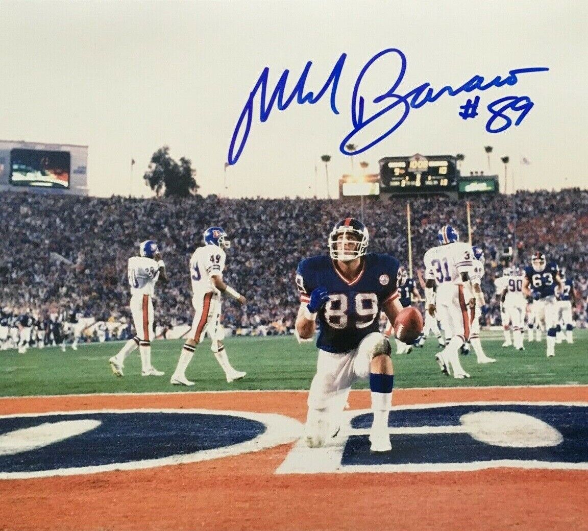 Mark Bavaro Autographed Signed 8x10 Photo Poster painting ( Giants ) REPRINT