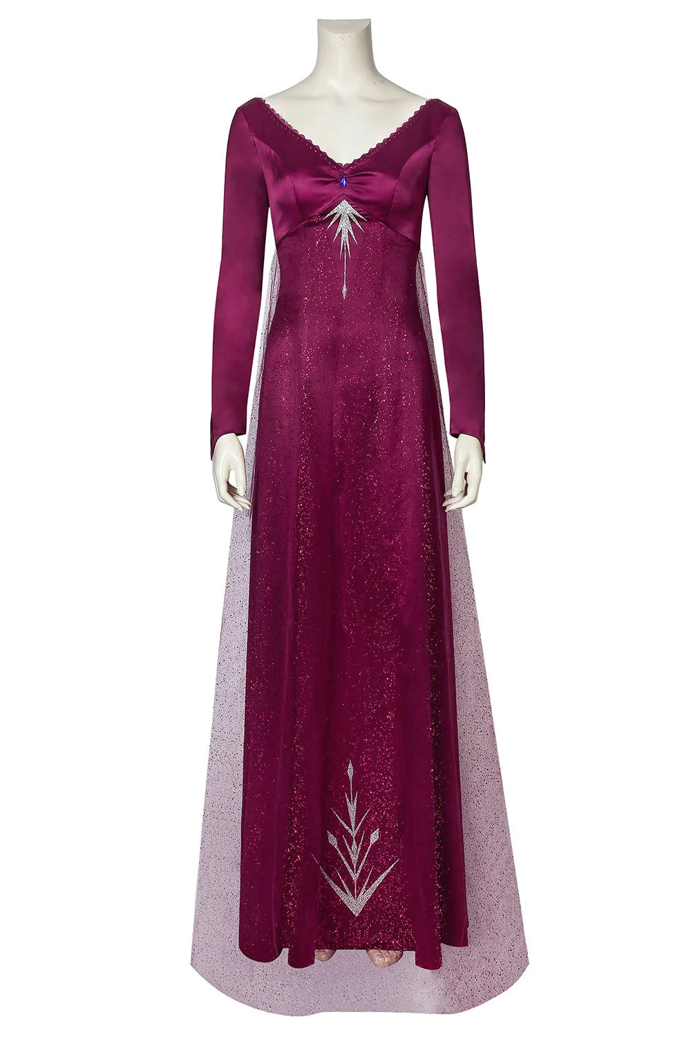 Elsa Dress Frozen 2 Purple Cosplay Costume