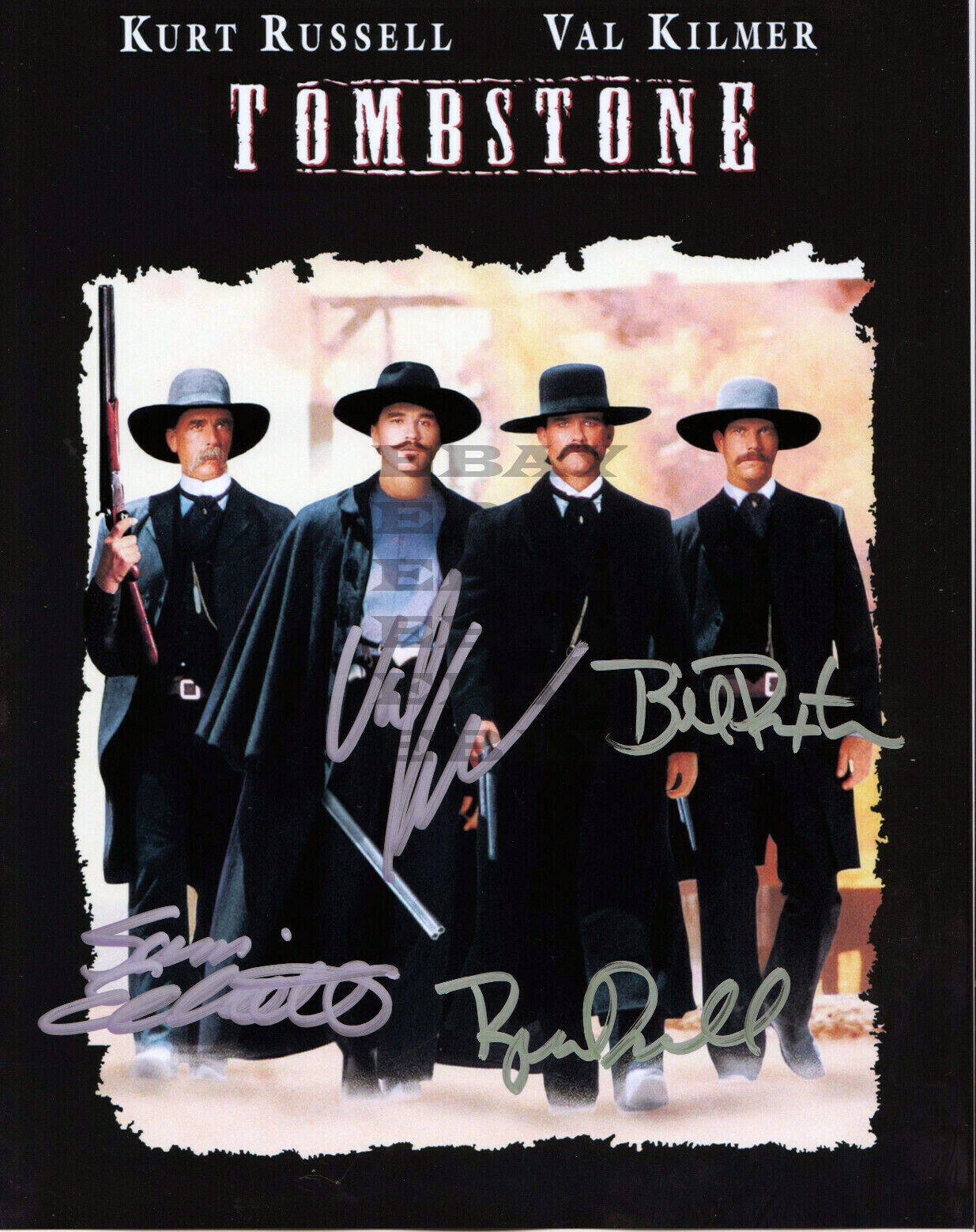 TOMBSTONE Russell Kilmer Elliott Paxton Signed 8x10 Photo Poster painting Reprint