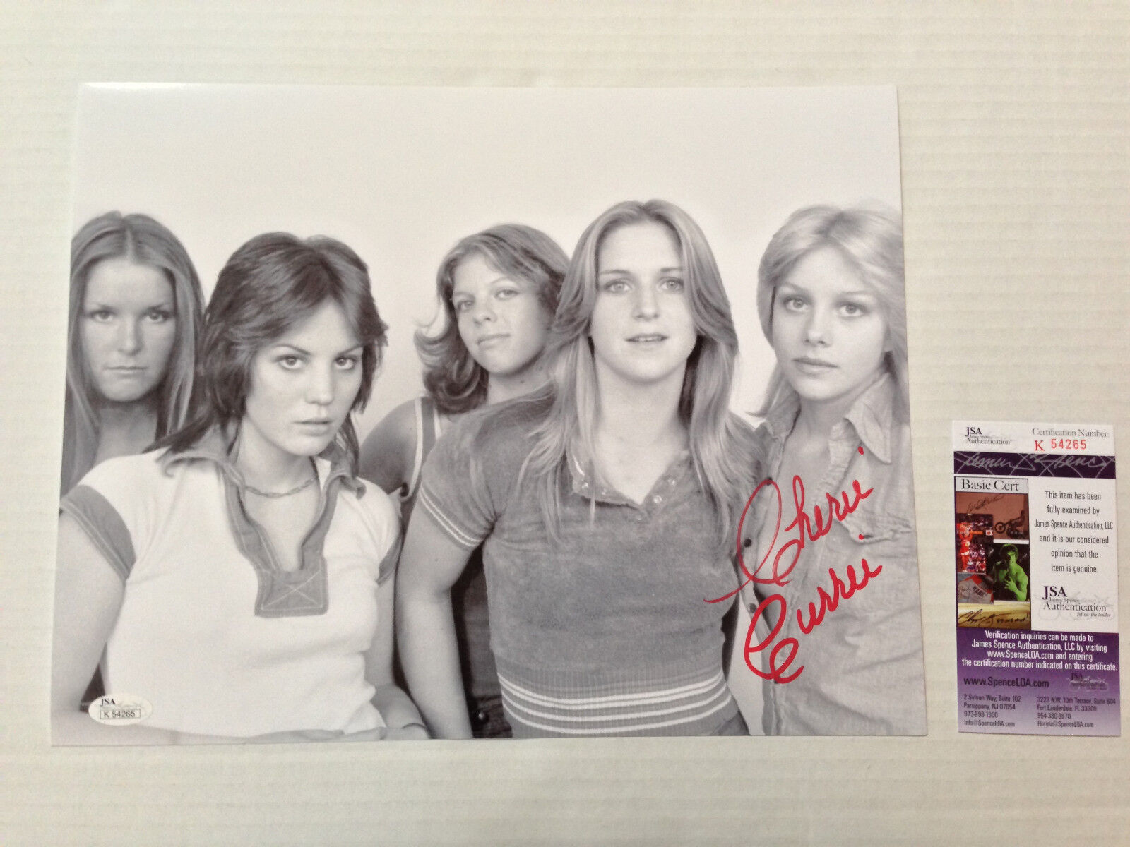 Cherie Currie Autograph Signed JSA Authenticated 11 x 14 The Runaways #3