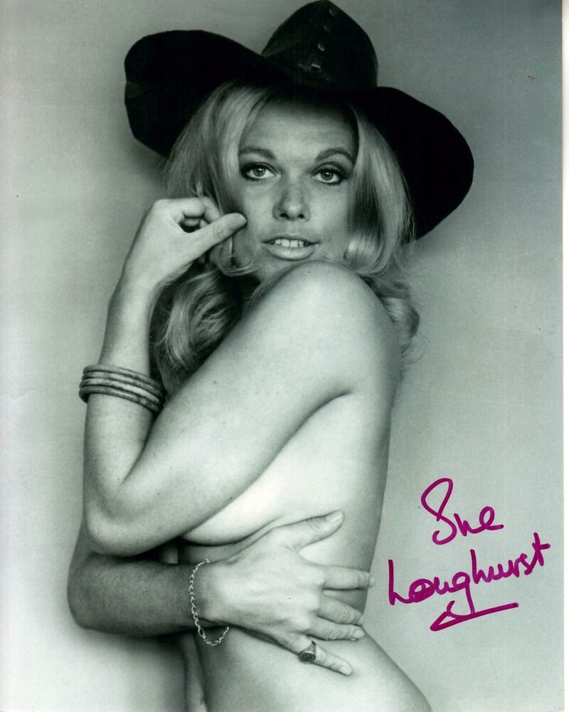 SUE LONGHURST hand-signed NO CLOTHES YOUNG VERY SEXY 8x10 CLOSEUP w/ uacc rd