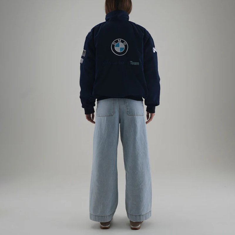 Unisex Racing Style Street Fashion Loose Racing Casual Print Jacket