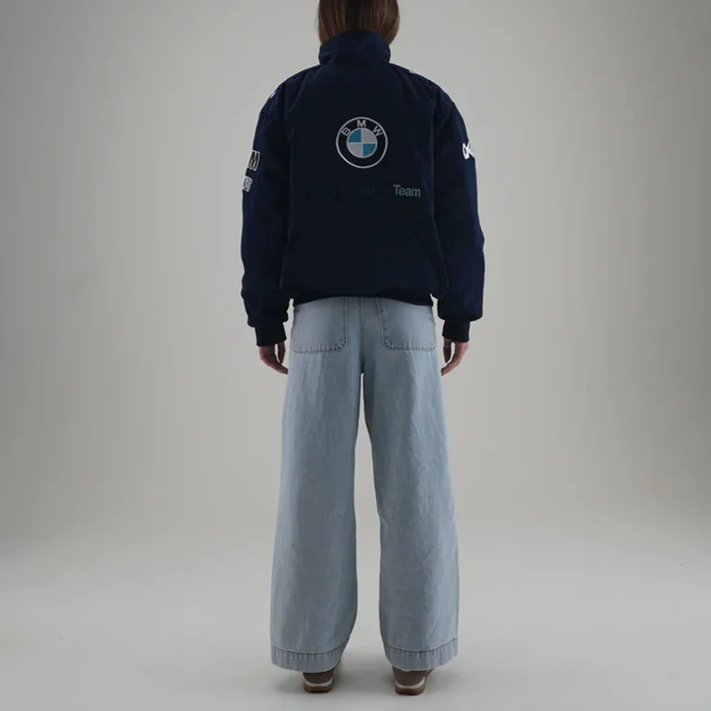 Unisex Racing Style Street Fashion Loose Racing Casual Print Jacket