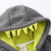 Kid Baby Boy Thickened Coat Fleece Double Layer Zipper Coats