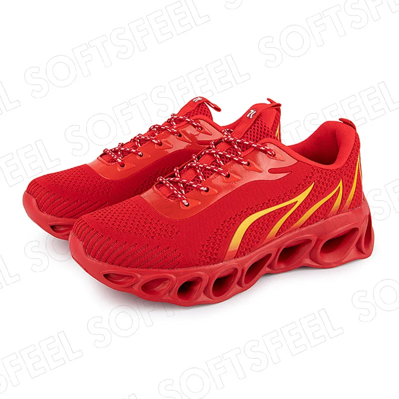 Softsfeel Women's Relieve Foot Pain Perfect Walking Shoes - Red